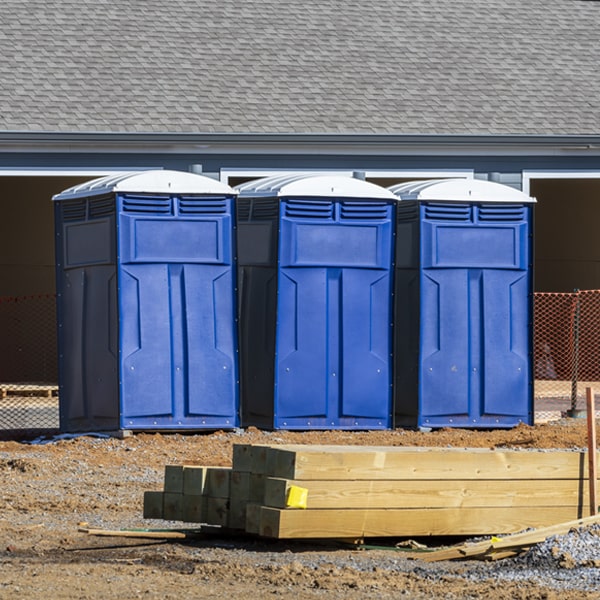 what is the maximum capacity for a single portable restroom in Jackson MN